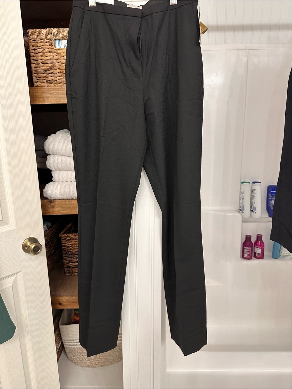 H&M Men's Black Dress Pants - Slim Tailored Fit